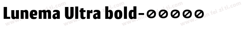 Lunema Ultra bold字体转换